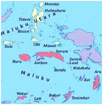 forts coloniaux dans les Moluques